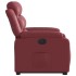 Sillón elevable eléctrico cuero artificial rojo