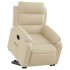 Sillón reclinable elevable de tela color