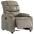 Sillón reclinable eléctrico de cuero sintético color