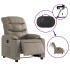 Sillón reclinable eléctrico de cuero sintético color