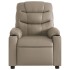 Sillón reclinable eléctrico de cuero sintético color