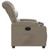 Sillón reclinable eléctrico de cuero sintético color