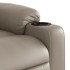 Sillón reclinable eléctrico de cuero sintético color