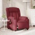 Sillón de masaje reclinable eléctrico tela rojo