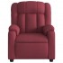Sillón de masaje reclinable eléctrico tela rojo