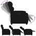 Sillón reclinable eléctrico de terciopelo