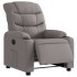 Sillón reclinable eléctrico tela gris