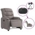 Sillón reclinable eléctrico tela gris