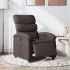 Sillón reclinable eléctrico tela marrón