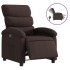 Sillón reclinable eléctrico tela marrón