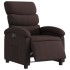 Sillón reclinable eléctrico tela marrón
