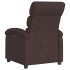 Sillón reclinable eléctrico tela marrón