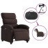 Sillón reclinable eléctrico tela marrón