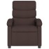 Sillón reclinable eléctrico tela marrón