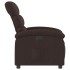Sillón reclinable eléctrico tela marrón