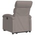 Sillón reclinable elevable tela gris