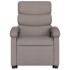 Sillón reclinable elevable tela gris