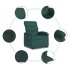 Sillón reclinable elevable tela verde