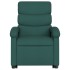Sillón reclinable elevable tela verde