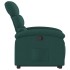 Sillón reclinable elevable tela verde