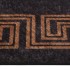 Alfombra lavable antideslizante negro y dorado 400x300