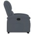 Sillón reclinable elevable terciopelo gris
