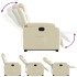 Sillón reclinable elevable eléctrico de cuero sintético