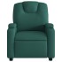 Sillón reclinable de masaje eléctrico tela verde