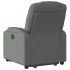 Sillón reclinable elevable de tela gris
