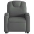 Sillón reclinable elevable de tela gris