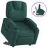 Sillón reclinable elevable tela verde