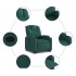 Sillón reclinable elevable tela verde