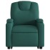 Sillón reclinable elevable tela verde