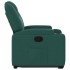 Sillón reclinable elevable tela verde