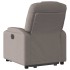 Sillón reclinable elevable tela gris