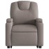 Sillón reclinable elevable tela gris