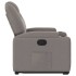 Sillón reclinable elevable tela gris