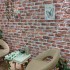 Paneles de pared 3D diseño de ladrillo 10 uds EPS marrón