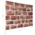 Paneles de pared 3D diseño de ladrillo 10 uds EPS marrón