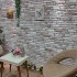 Paneles de pared 3D diseño de ladrillo 10 uds EPS gris