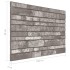 Paneles de pared 3D diseño de ladrillo 10 uds EPS gris