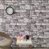 Paneles de pared 3D diseño de ladrillo 10 uds EPS gris