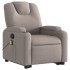 Sillón reclinable de masaje elevable tela gris