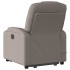 Sillón reclinable de masaje elevable tela gris