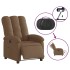 Sillón reclinable eléctrico de tela