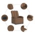 Sillón reclinable eléctrico de tela