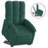 Sillón reclinable elevable tela verde