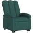 Sillón reclinable elevable tela verde