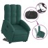 Sillón reclinable elevable tela verde