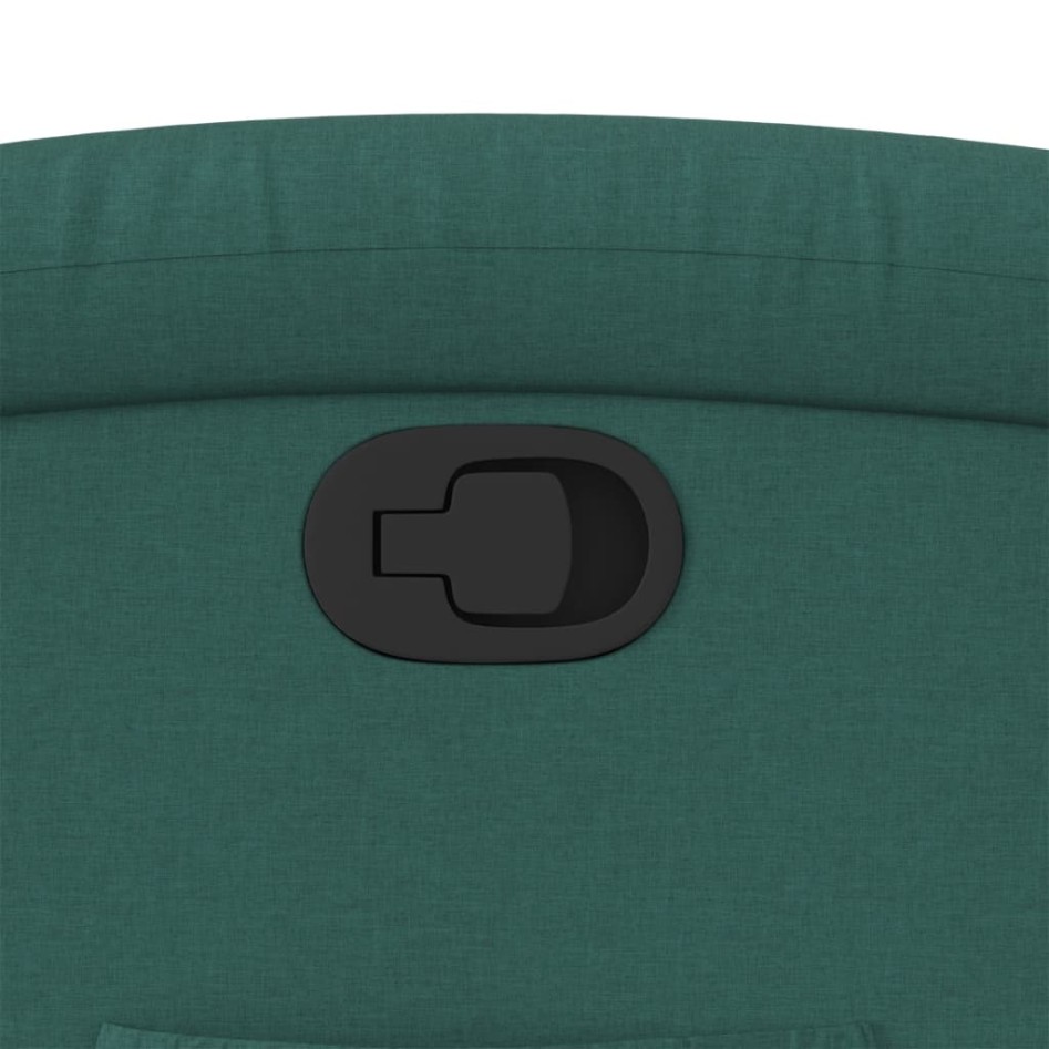 Sillón reclinable elevable tela verde